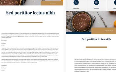 Free Divi Blog Post Template for Bistro Layout Pack