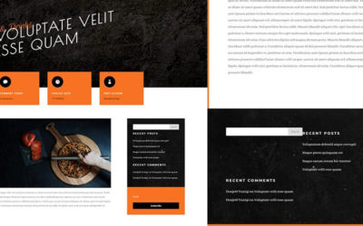 Free Divi Blog Post Template for Pizzeria Layout Pack