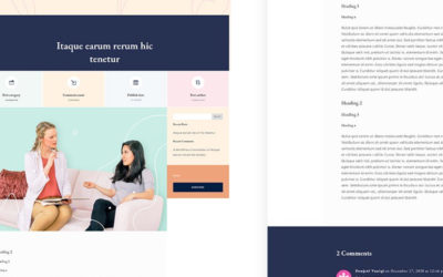 Free Divi Blog Post Template for Women’s Health Center Layout Pack