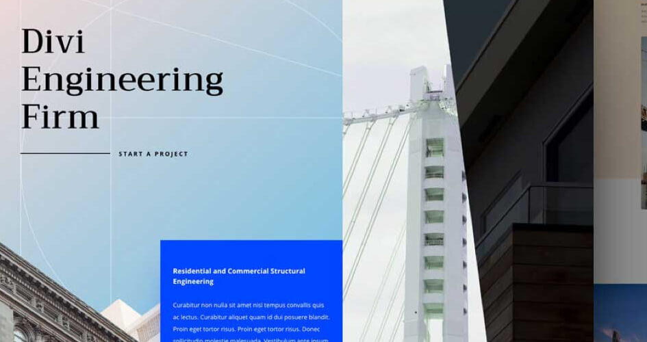 Engineering Firm Free Divi Layout Pack