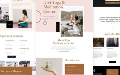 Meditation Center Teacher Free Divi Layout Pack