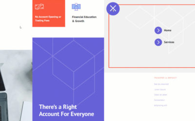 Free Divi Header & Footer Templates for Brokerage Firm Layout Pack
