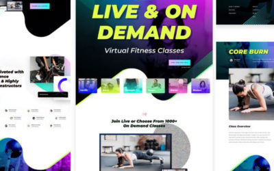 Virtual Fitness Free Divi Layout Pack