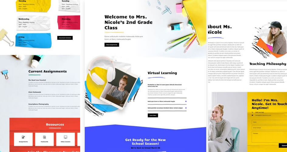 Classroom Free Divi Layout Pack