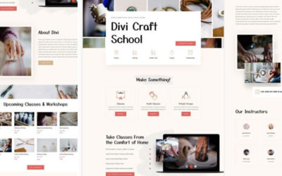 Craft School Free Divi Layout Pack