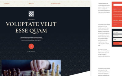 Free Divi Blog Post Template for Chess Club Layout Pack