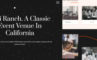 Free Divi Header & Footer Templates for Event Venue Layout Pack