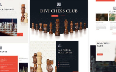 Chess Club Free Divi Layout Pack