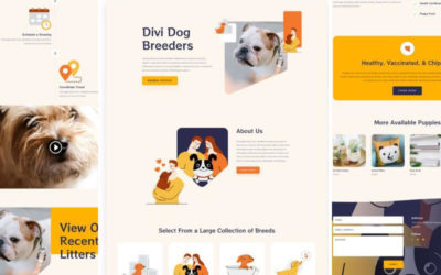 Dog Breeder Free Divi Layout Pack