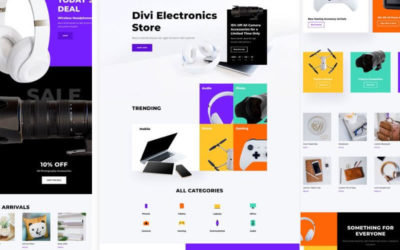 Electronics Store Free Divi Layout Pack