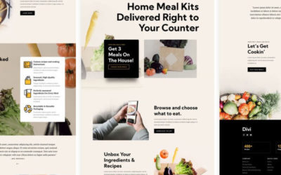 Meal Kit Free Divi Layout Pack