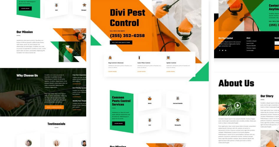 Pest Control Free Divi Layout Pack