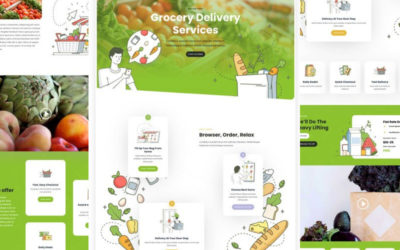 Grocery Delivery Free Divi Layout Pack