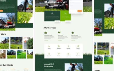 Landscape Maintenance Free Divi Layout Pack