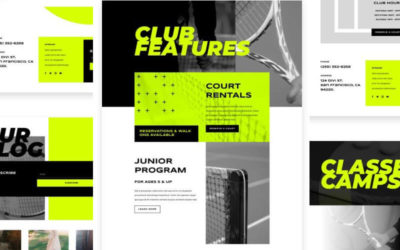 Tennis club Free Divi Layout Pack