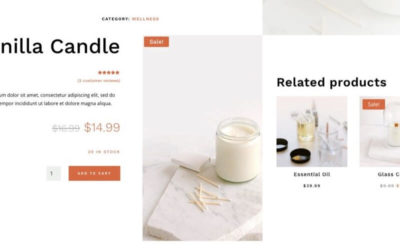 Free Divi Product Template for the Candle Making Layout Pack