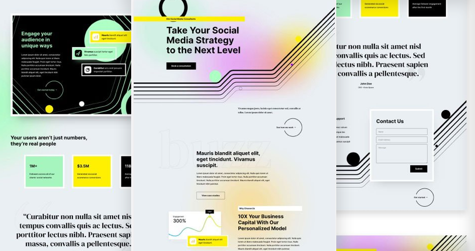 Social Media Consultant Free Divi Layout Pack