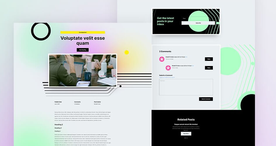 Free Divi Blog Post Template for the Social Media Consultant Layout Pack