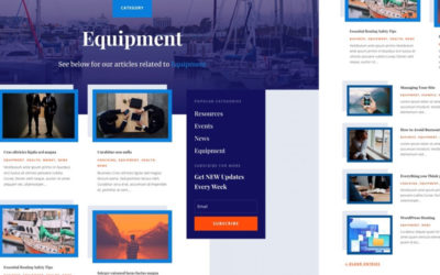 Free Divi Category Template for the Marina Layout Pack