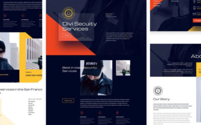 Security Services Free Divi Layout Pack