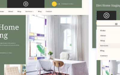 Free Divi Header & Footer Templates for the Home Staging Layout Pack