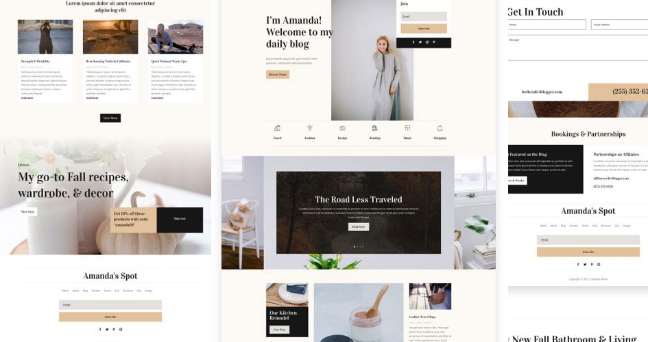 Blogger Free Divi Layout Pack