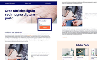 Free Divi Blog Post Template for the Home Care Layout Pack