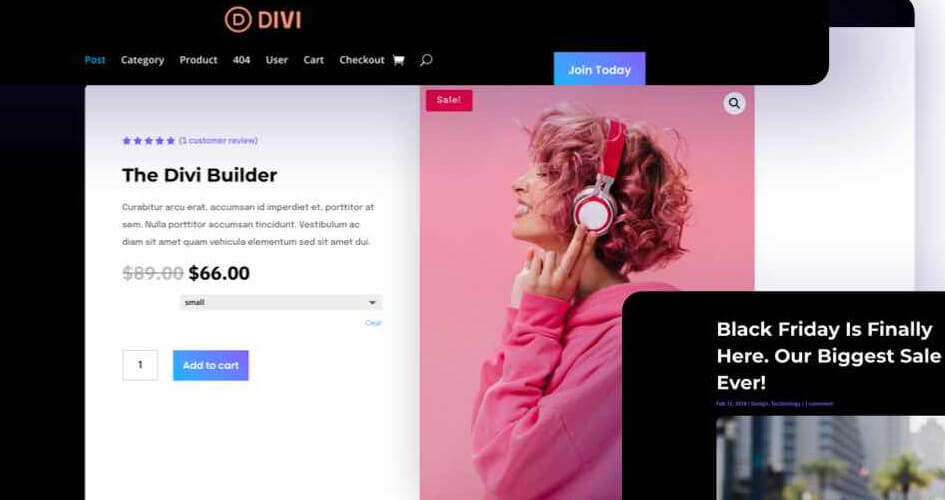 Cyber Monday Free Divi Layout Pack #4