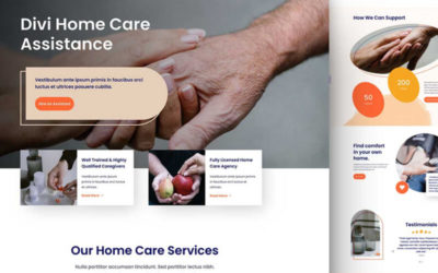 Home Care Free Divi Layout Pack