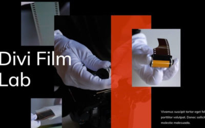 Free Divi Header & Footer Templates for the Film Lab Layout Pack