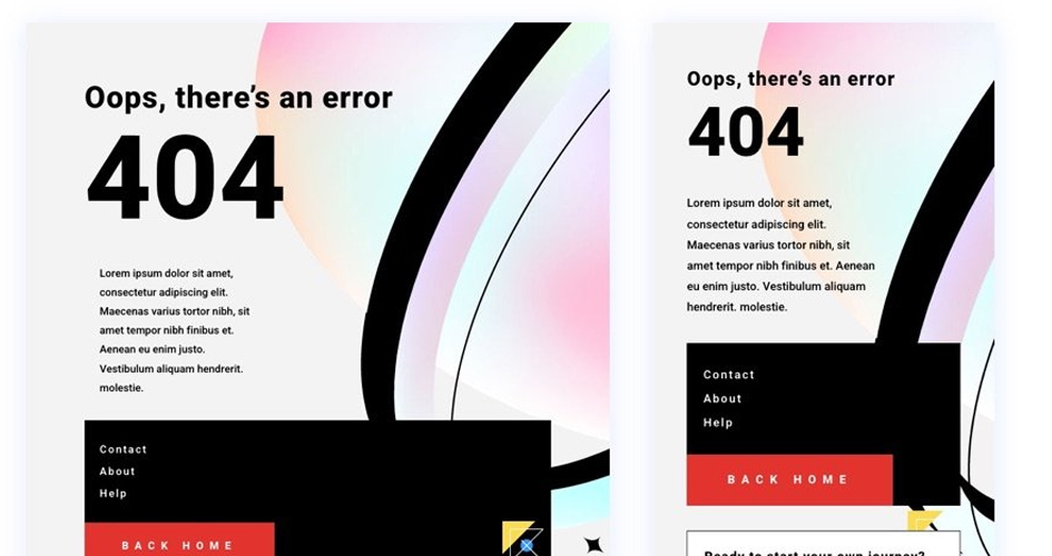 Free Divi 404 Page Template for the Consultant Layout Pack