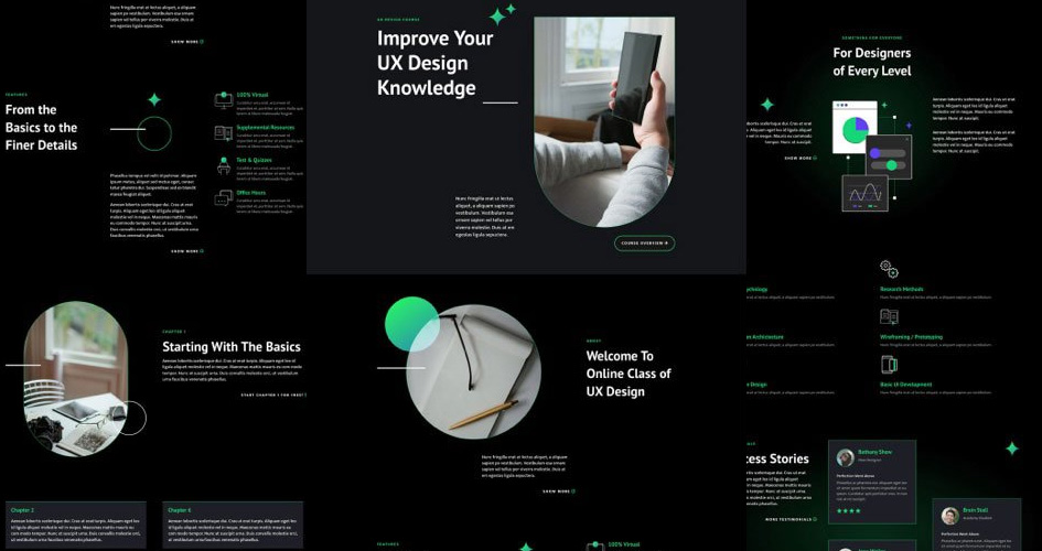 Online Course Free Divi Layout Pack