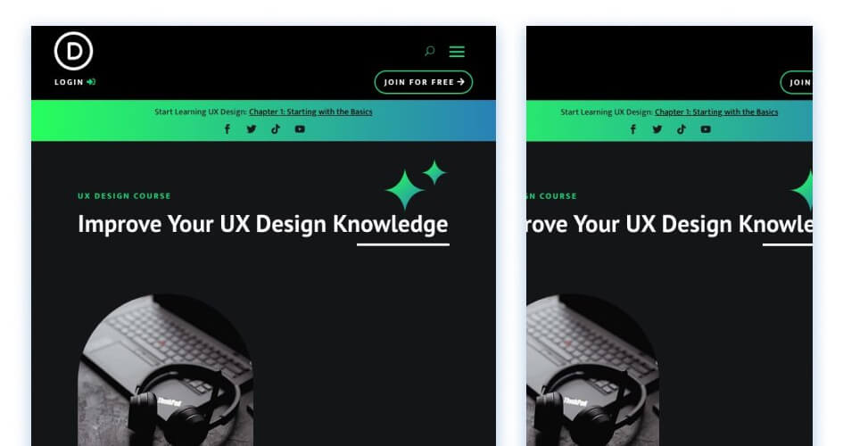 Free Divi Header & Footer Templates for the Online Course Layout Pack