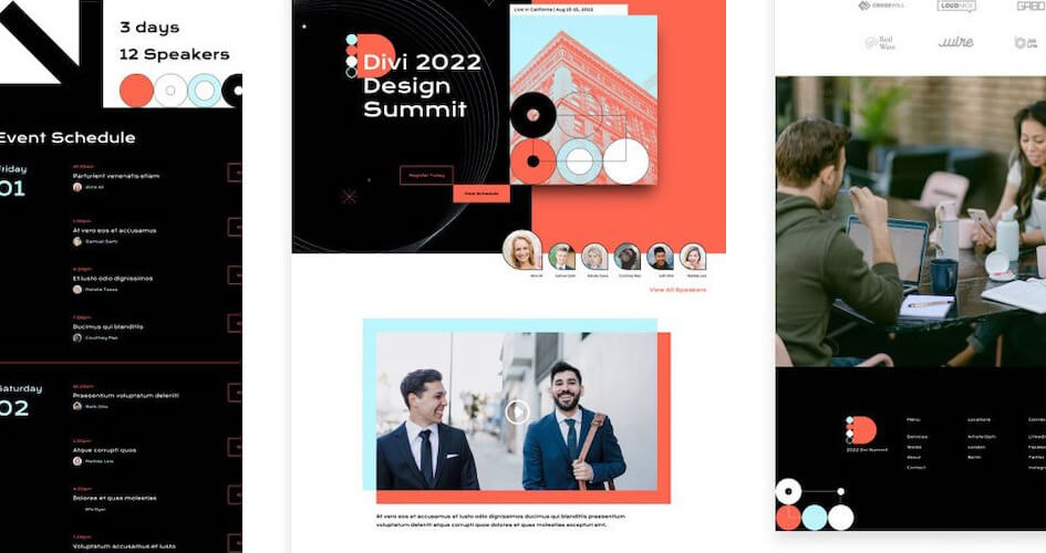 Conference Free Divi Layout Pack