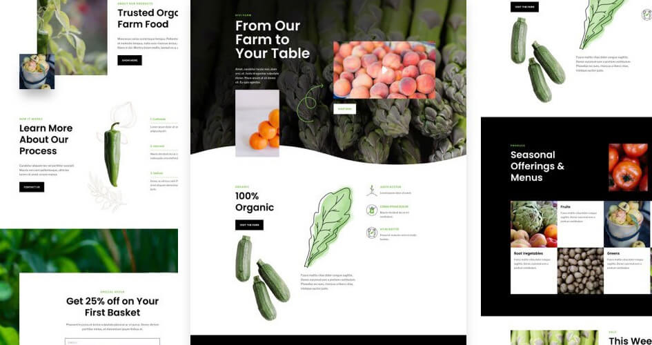 Farm to Table Free Divi Layout Pack