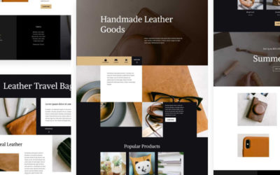 Leather Goods Free Divi Layout Pack