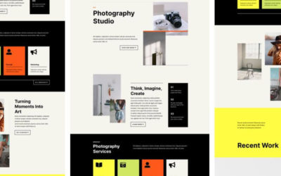 Photography Studio Free Divi Layout Pack