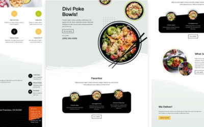 Poke Restaurant Free Divi Layout Pack
