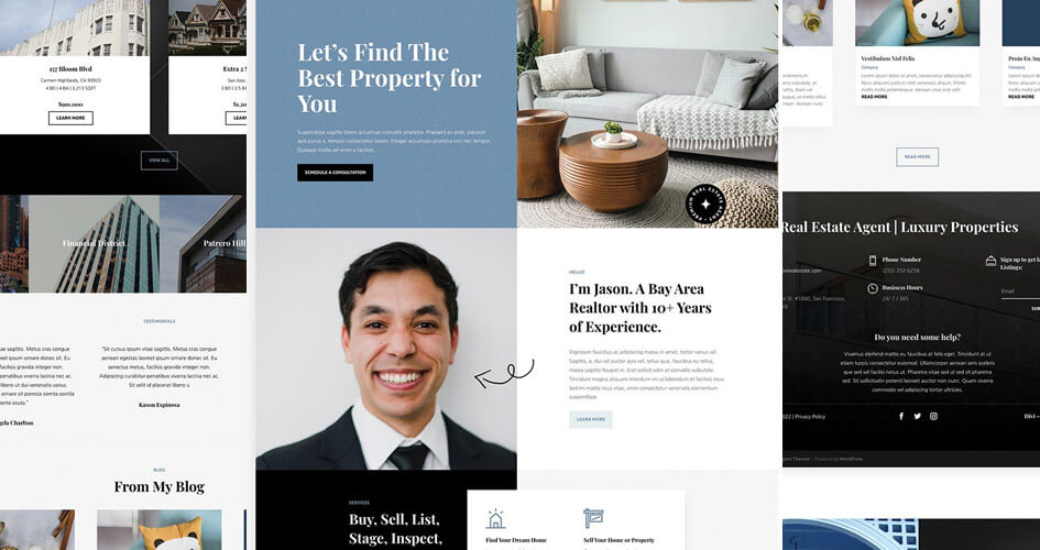 Real Estate Agent Free Divi Layout Pack