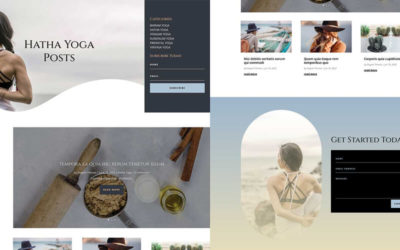 Free Divi Category Template for the Online Yoga Layout Pack