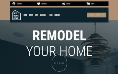 Free Divi Header & Footer Templates for the Home Remodelling Layout Pack