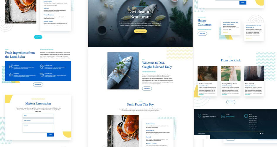 Seafood Restaurant Free Divi Layout Pack