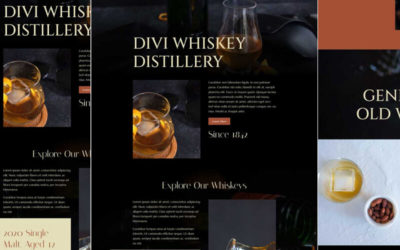 Whiskey Distillery Free Divi Layout Pack