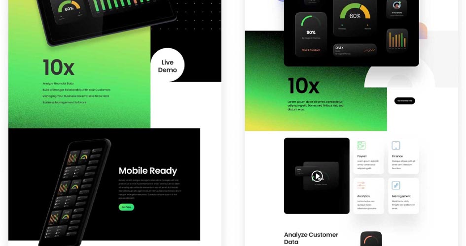 Saas Product Free Divi Layout Pack