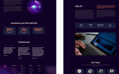 AI Software Free Divi Layout Pack