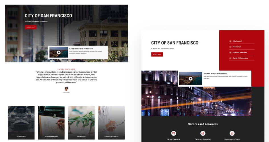 City Free Divi Layout Pack