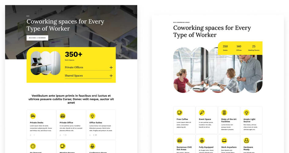 Coworking Free Divi Layout Pack