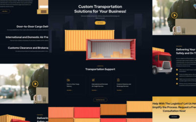 Transport Company Free Divi Layout Pack