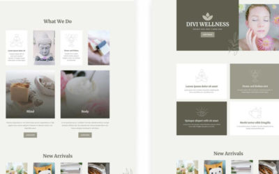 Wellness Free Divi Layout Pack