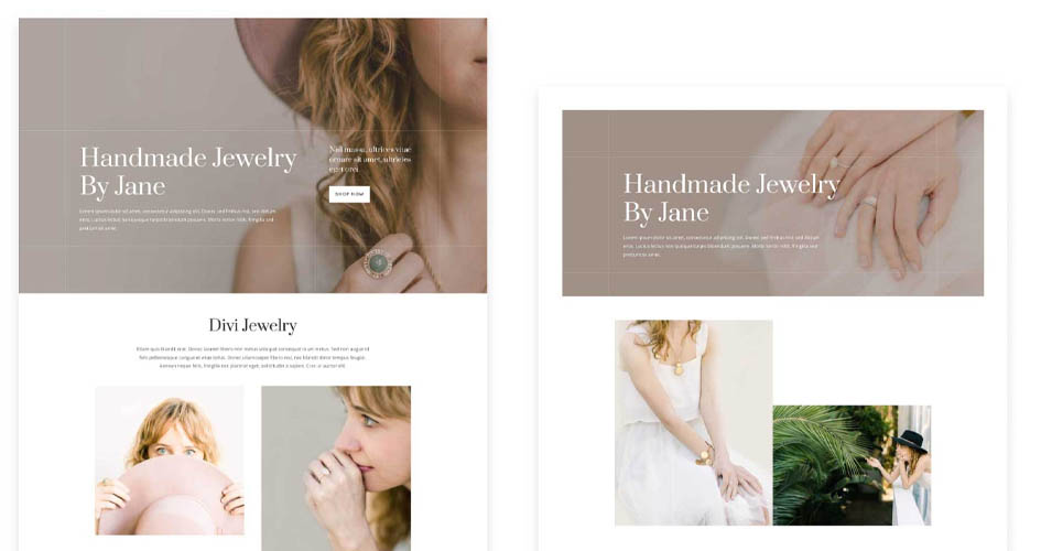 Jewelry Artist Free Divi Layout Pack